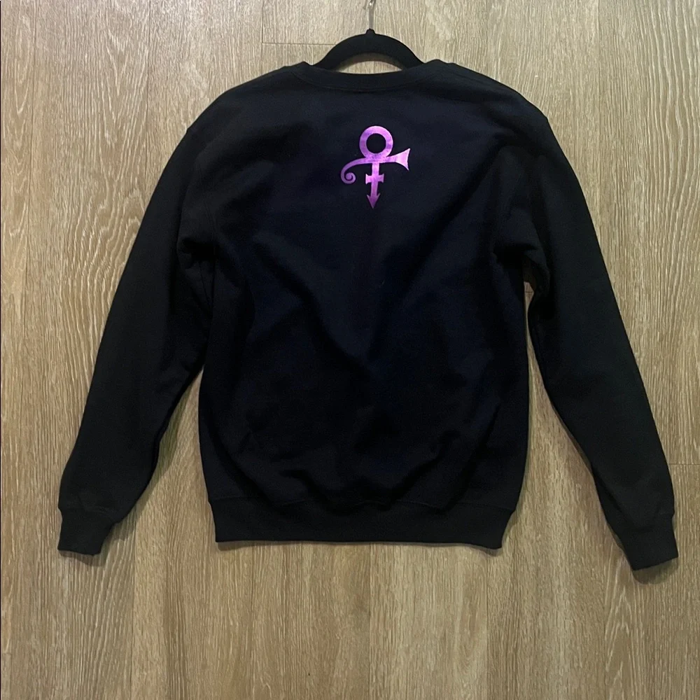 Prince Purple Rain Hologram Paisley Party Symbol crewneck Sweatshirt Sz Small - Picture 6 of 7